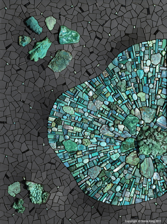 Depthfinder mosaic by Sonia King Mosaic Artist