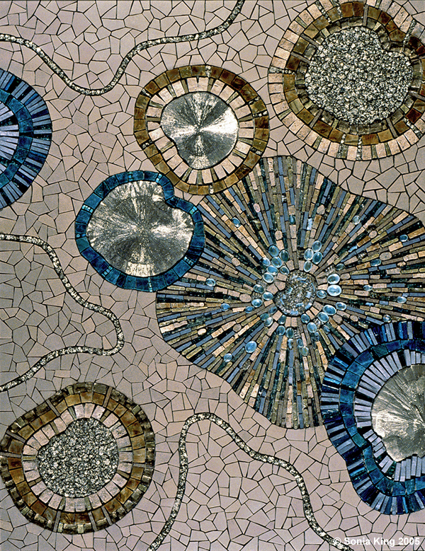 Adrift mosaic by Sonia King Mosaic Artist