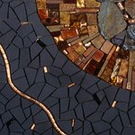 Meltdown mosaic by Sonia King Mosaic Artist