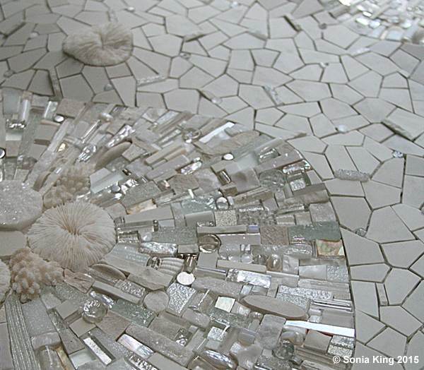 Permafrost mosaic by Sonia King Mosaic Artist