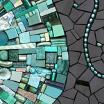 Spinoff mosaic by Sonia King Mosaic Artist