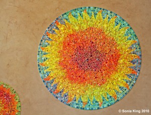Aurora mosaic by Sonia King Mosaic Artist