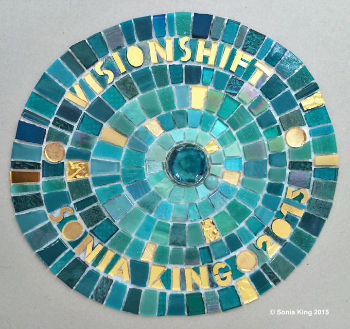 VisionShift mosaic installation by Sonia King Mosaic Artist