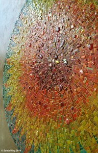 Aurora mosaic by Sonia King Mosaic Artist