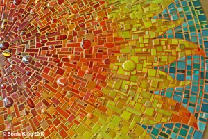 Aurora mosaic by Sonia King Mosaic Artist