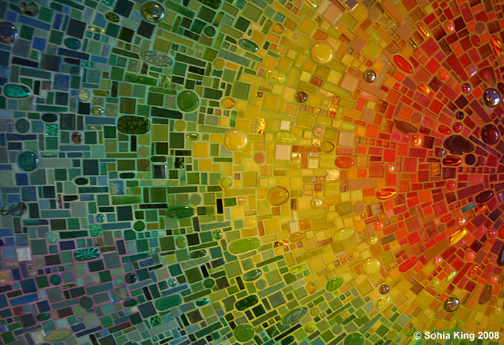 Nebula Chroma mosaic by Sonia King Mosaic Artist