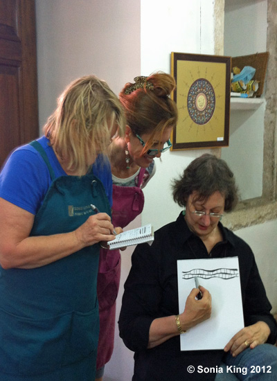 Mosaic Workshop in Istanbul with Sonia King Mosaic Artist